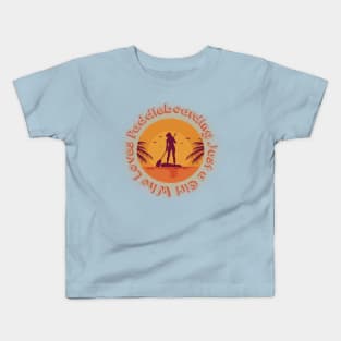 Girl Paddleboarder Kids T-Shirt